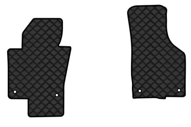 Килимки з екошкіри в салон авто передні EVAtech для Passat (B6) (with armrest) Volkswagen 2005-2010 6 покоління Sedan EU (VW31277AZ2TL4BBB)