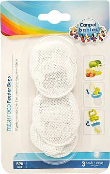 Фото - Насадка для ниблеров Canpol babies Сменные сеточки, белые 3 шт. (56/131)