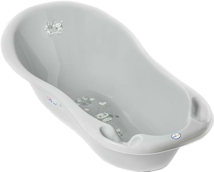 Детская ванночка Tega Baby Сова 86 см, Серая (SO-004-106) - Фото 1