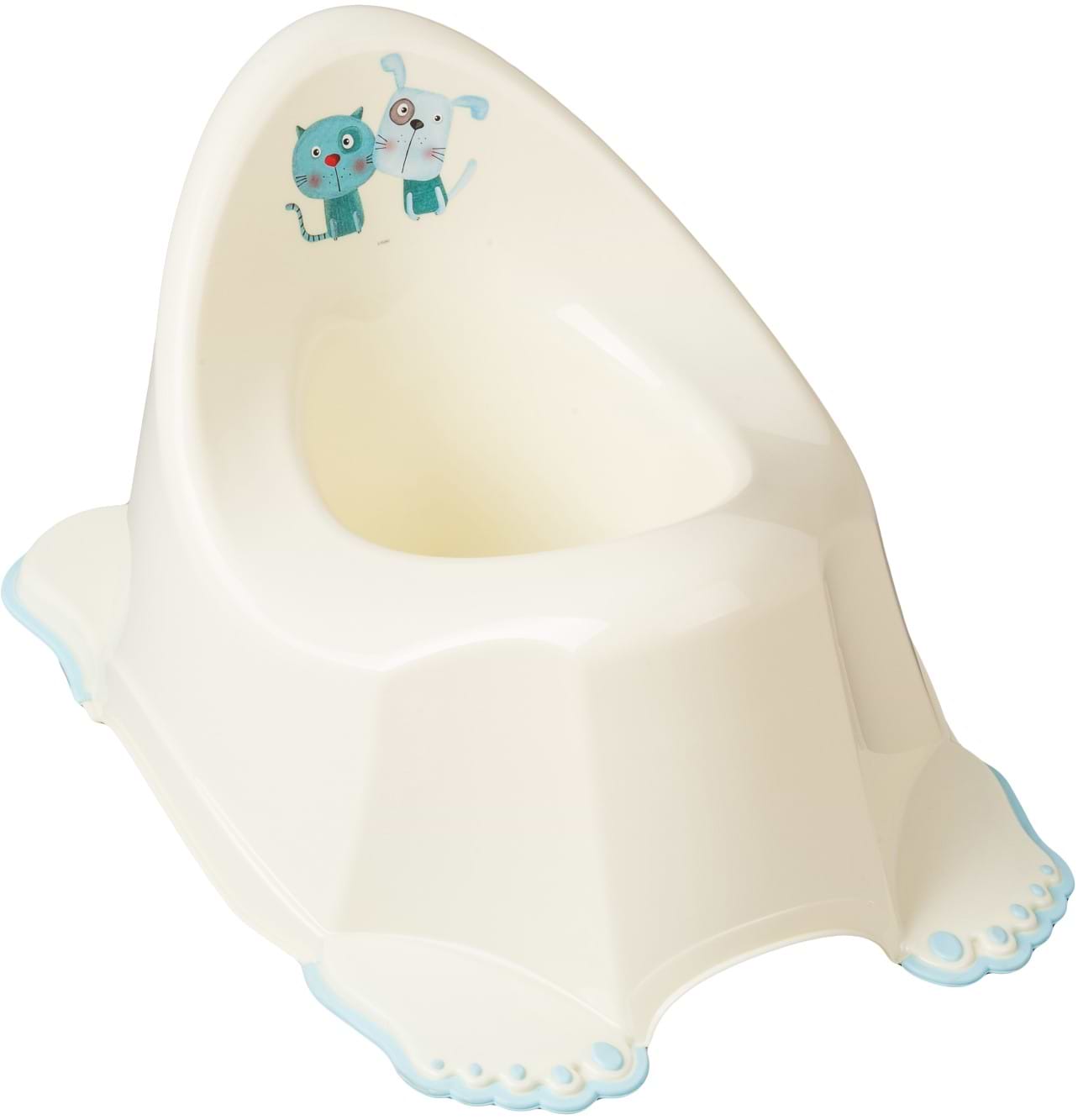 Горшок детский Tega Baby Пес и Кот с антискользящей резиной Желтый (PK-001-102) - Фото 1