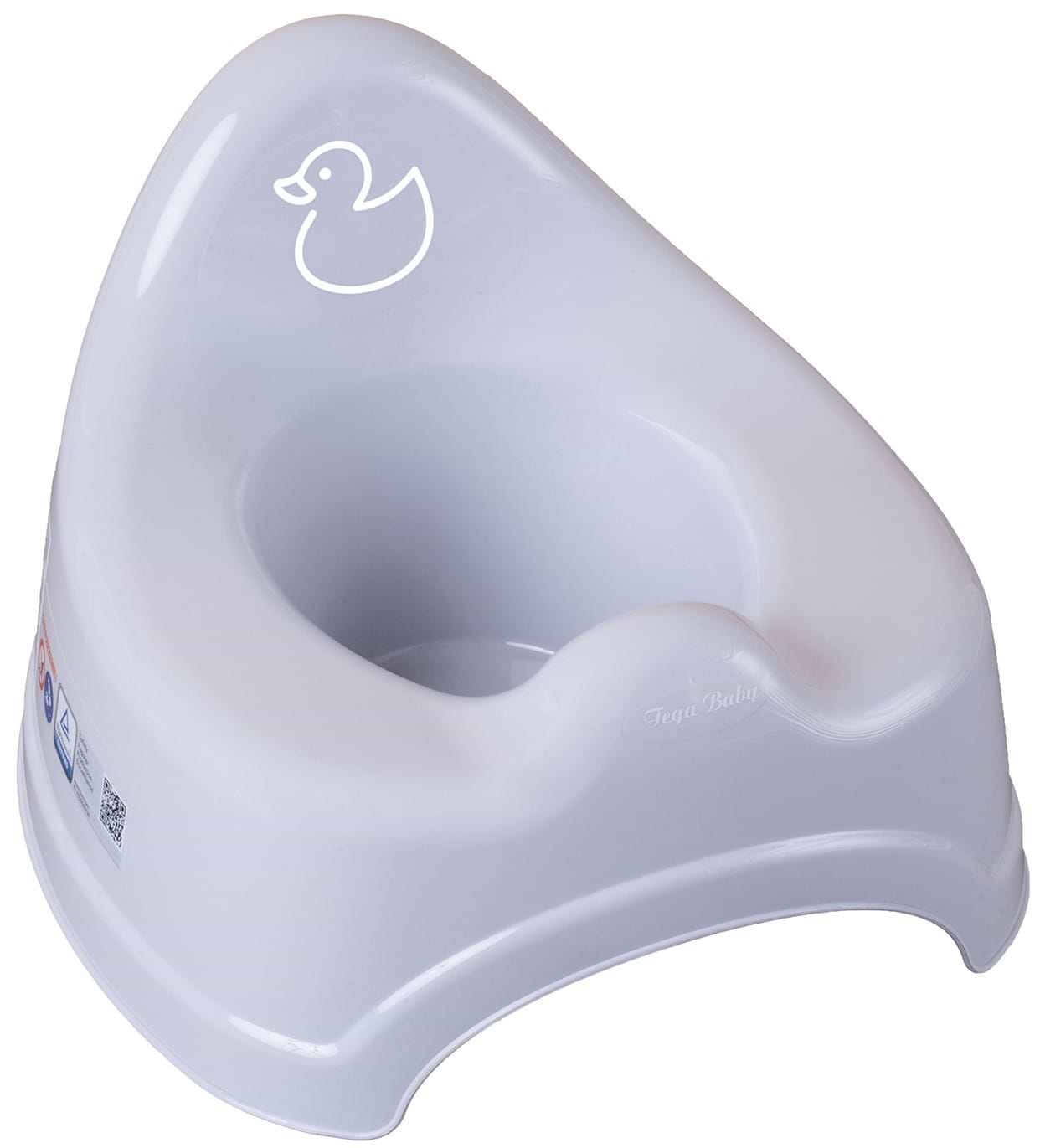 Горщик дитячий Tega Baby Каченя Світло-сірий (DK-091-122) - Фото 1