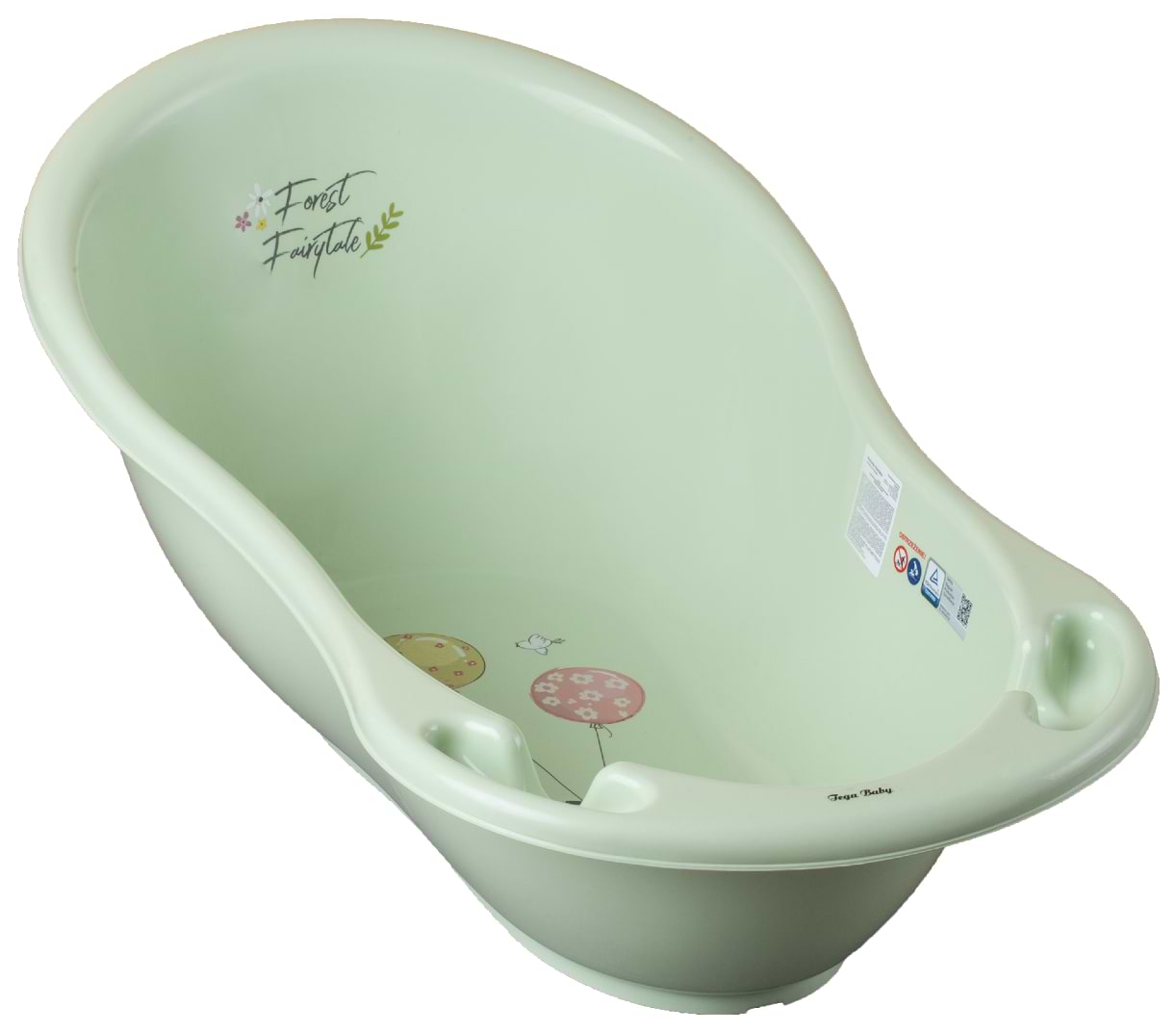 Дитяча ванночка Tega Baby Лісова казка 86 см Світло-зелена (FF-004-112) - Фото 1
