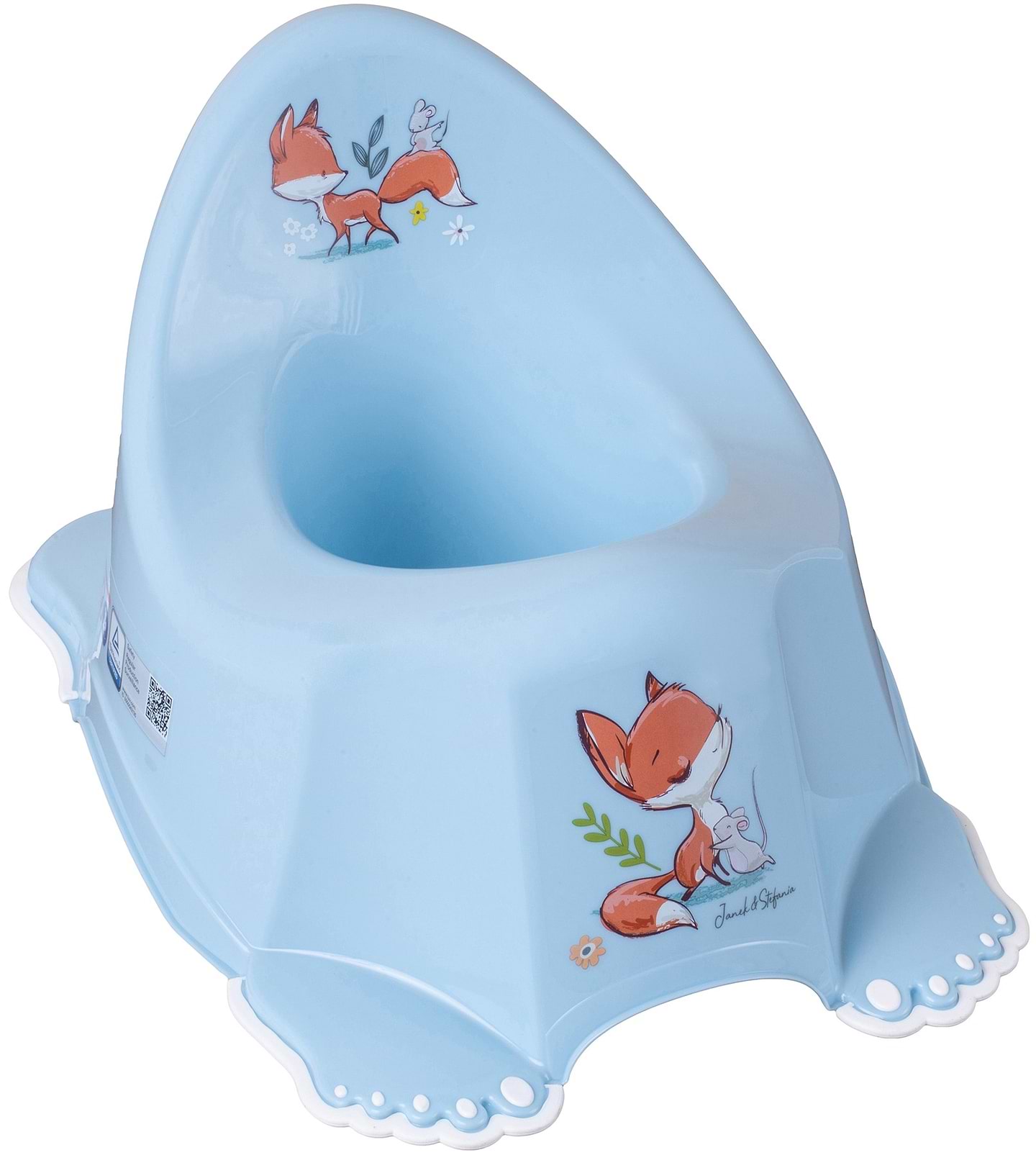 Горшок детский Tega Baby Лесная сказка с антискользящей резиной Голубой (FF-001-108)