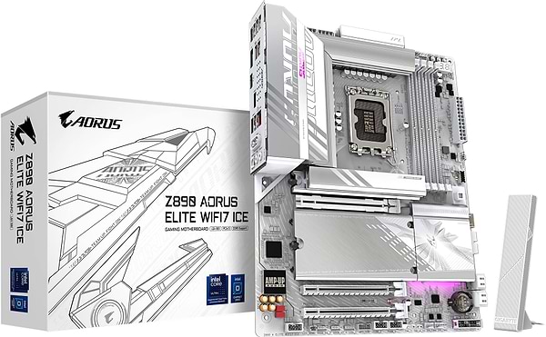 Фото - Материнська плата Gigabyte Z890 AORUS ELITE WIFI7 ICE DDR5