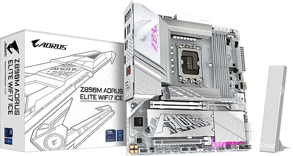 Фото - Материнская плата Gigabyte Z890M AORUS ELITE WIFI7 ICE DDR5