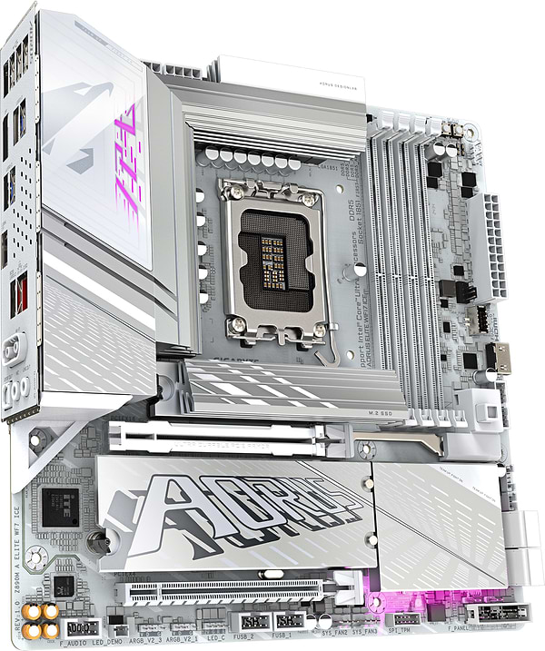 Фото - Материнская плата Gigabyte Z890M AORUS ELITE WIFI7 ICE DDR5
