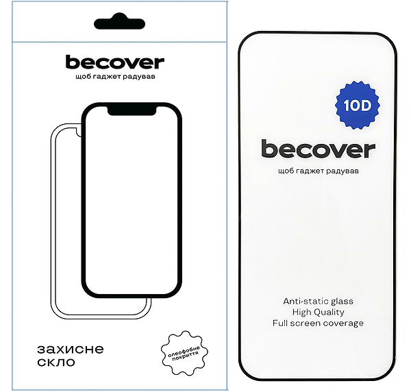 Фото - Захисне скло для смартфону BeCover for Tecno Spark Go 1 (KL4) 10D Black (712724)