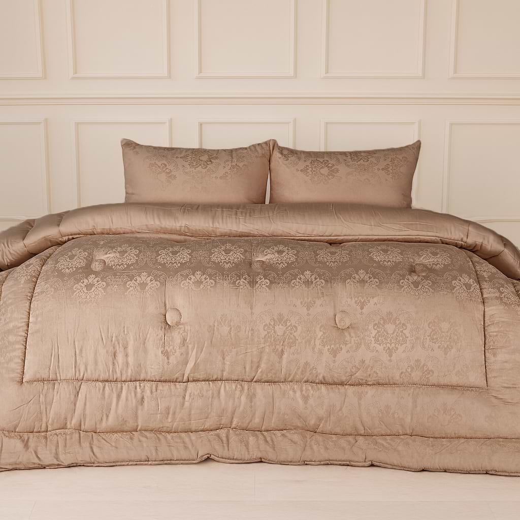 Ковдра зимова двоспальна євро MirSon King Size 220x240 см Бамбукове №1571 Ferrero Gold (2200011174396)