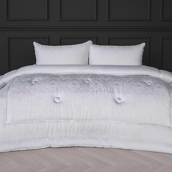 Фото - Ковдра демісезонна двоспальна MirSon EcoSilk №1519 Ferrero White 172x205 см (2200011170831)