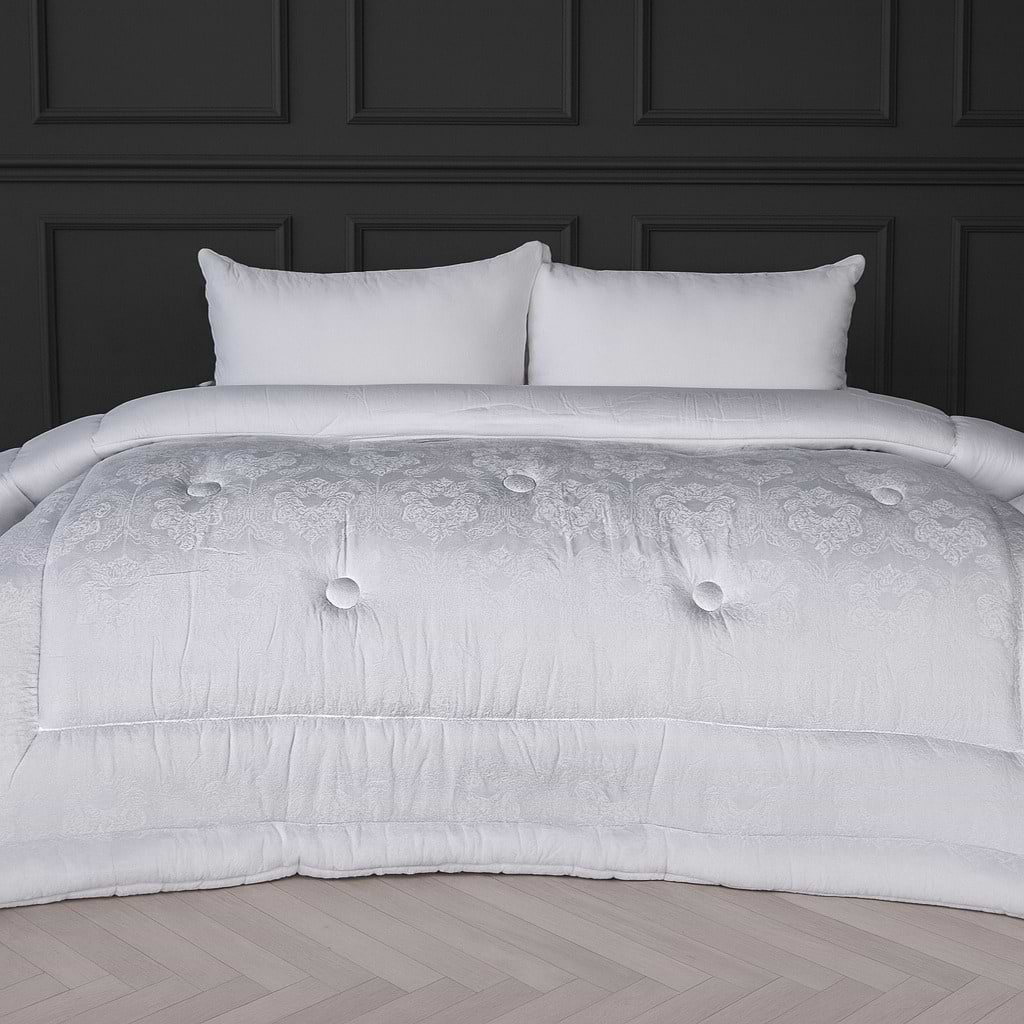 Ковдра літня двоспальна євро MirSon №1563 Ferrero White 220x240 см (2200011174457)