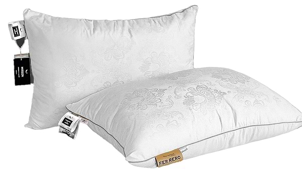 Фото - Подушка стандартна MirSon №15-83 Ferrero Бавовна White середня 50х70 (2200011167442)