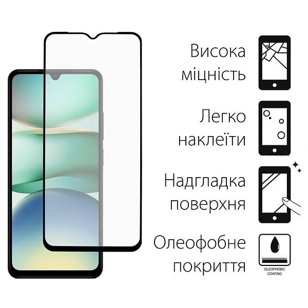 Фото - Защитное стекло для смартфона DENGOS for Xiaomi Redmi A5 Black Full Glue (TGFG-399)