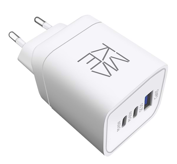 Фото - Уцінка - Мережевий зарядний пристрій MAKE 65W 2xPD+QC White (MCW-33PWH)