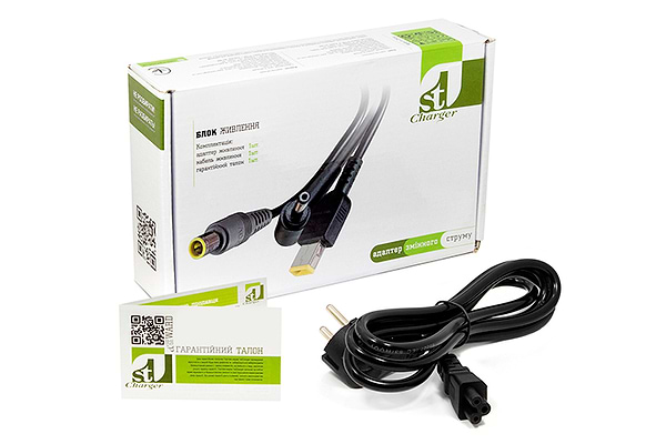 Фото - Зарядний пристрій для ноутбука 1stCharger Lenovo 170W 20V 8.5A 5.5x2.5 силовий кабель (AC1STLE170WB)