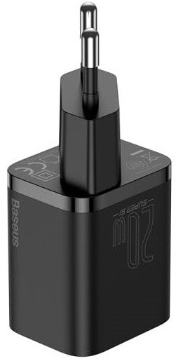 Фото - Мережевий зарядний пристрій Baseus 20W Super Si USB-C (TZCCSUP-B01) Black