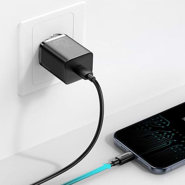 Фото - Мережевий зарядний пристрій Baseus 20W Super Si USB-C (TZCCSUP-B01) Black