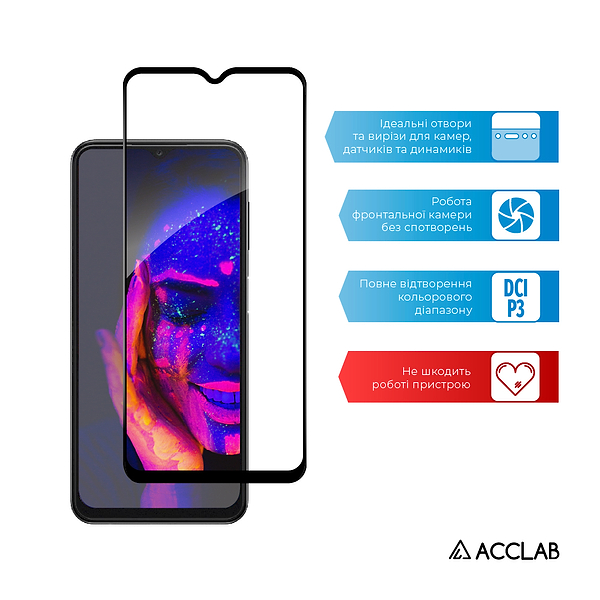 Фото - Захисне скло для смартфону ACCLAB Full Glue for Samsung A13 4G (1283126524219)