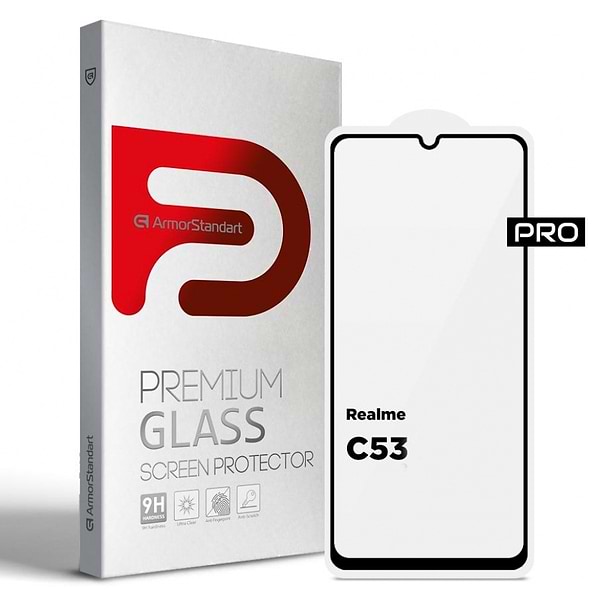 Фото - Защитное стекло для смартфона Armorstandart Pro for Realme C53 Black (ARM71014)