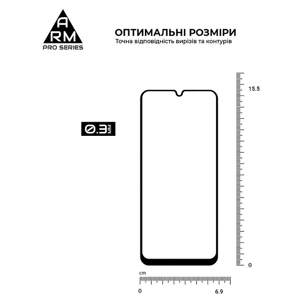 Фото - Захисне скло для смартфону Armorstandart Pro for Samsung A32 4G / A22 4G / M32 / M22 / A31 Black (ARM57969)