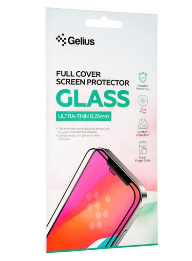 Фото - Захисне скло для смартфону Gelius Full Cover Ultra-Thin 0.25mm for Tecno Spark 10 Black (00000094040)