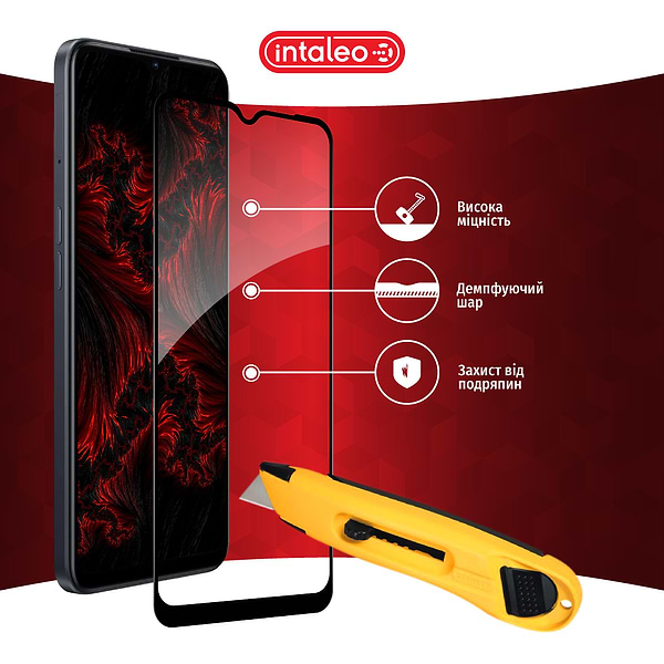 Фото - Защитное стекло для смартфона Intaleo Full Glue for Oppo A77 Black (1283126546334)