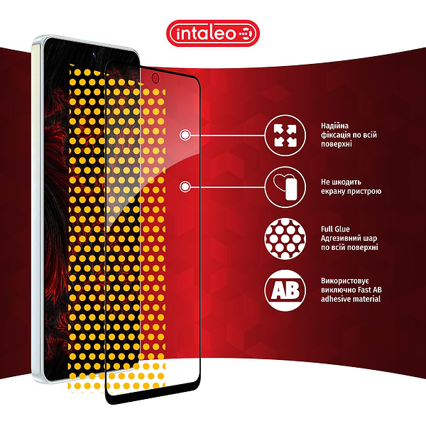 Фото - Защитное стекло для смартфона Intaleo Full Glue for Tecno Camon 19/19 Pro Black (1283126547270)