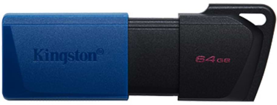 Флеш USB Kingston DataTraveler Exodia M 64GB USB 3.2 Gen 1 Pack Black/Blue (DTXM/64GB-2P) - Фото 1