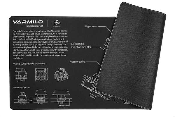 Фото - Коврик для мыши игровой Varmilo EC Mechanical Switch Desk Mat XL (ZDB005-01)