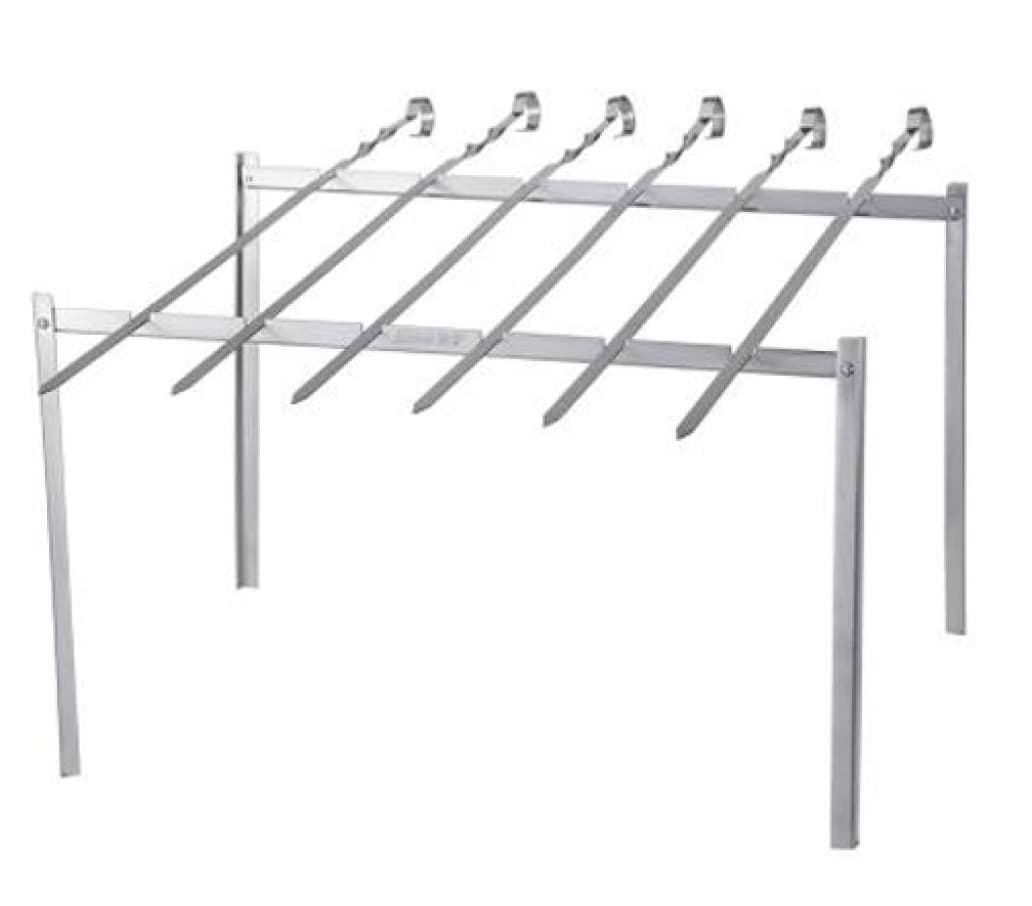 Шампур Кемпінг Набір з 6 шампурів з підставкою  ZDBQ-807