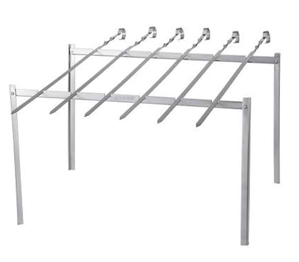 Фото - Шампур Кемпінг Набір з 6 шампурів з підставкою ZDBQ-807 Фото - Шампур Кемпінг Набір з 6 шампурів з підставкою ZDBQ-807