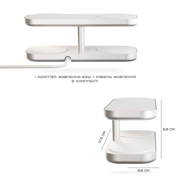 Фото - Бездротовий зарядний пристрій Zens Quattro Wireless Charger Pro 4 White (ZEQC01W/00)