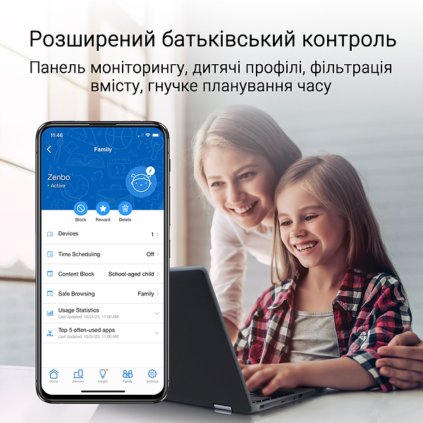 Фото - MESH система WiFi7 Asus ZenWiFi BT8 BE14000 (90IG0930-MO3B40)