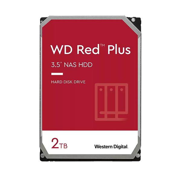 Фото - Жесткий диск внутренний Western Digital Red Plus 2TB 5400rpm (WD20EFPX)