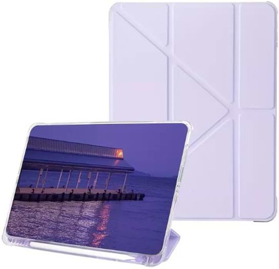 Чохол для планшета BeCover Ultra Slim Origami Transparent з кріпленням Apple iPad Air 11" M4 2026 Purple (715186)
