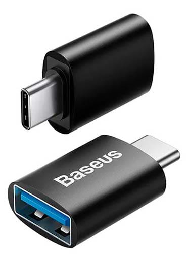 Фото - Переходник Baseus Ingenuity Series Mini OTG Adaptor Type-C to USB-A 3.1 Black (ZJJQ000001)