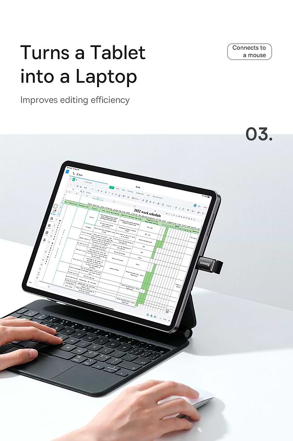 Фото - Перехідник Baseus Ingenuity Series Mini OTG Adaptor Type-C to USB-A 3.1 Blue (ZJJQ000003)