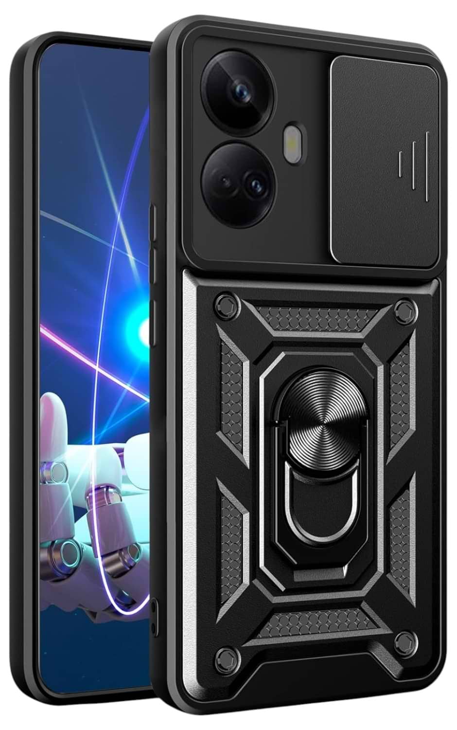 Чехол для смартфона BeCover Military for Realme 10 Pro Plus 5G Black (710022) - Фото 1