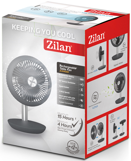 Фото - Вентилятор настольный Zilan ZLN4000