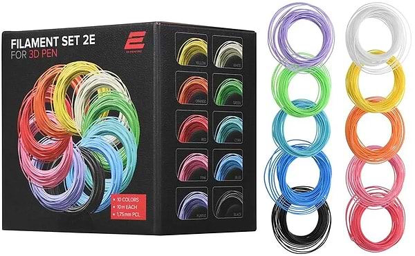 Фото - 3D пластик 2E для 3D ручки 1.75 мм PCL (10 кол*10м) (2E-L-BH010)