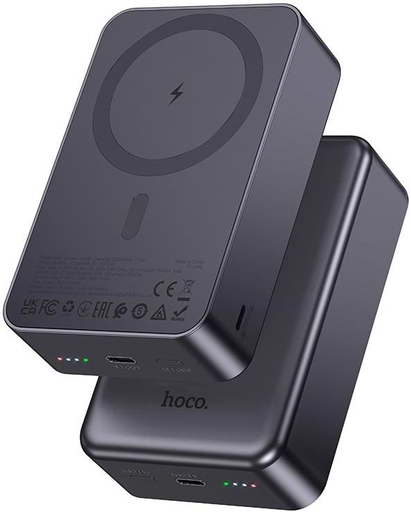 Батарея мобильная HOCO J160B Original PD20W Magnetic 20000 mAh Metal Gray (714785)