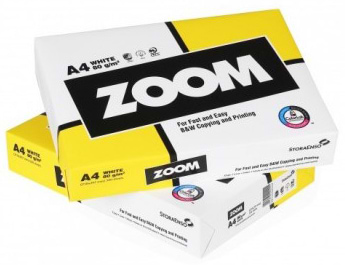 Бумага А4 Zoom 80 г/м2 класс С 500 листов Белая - Фото 1