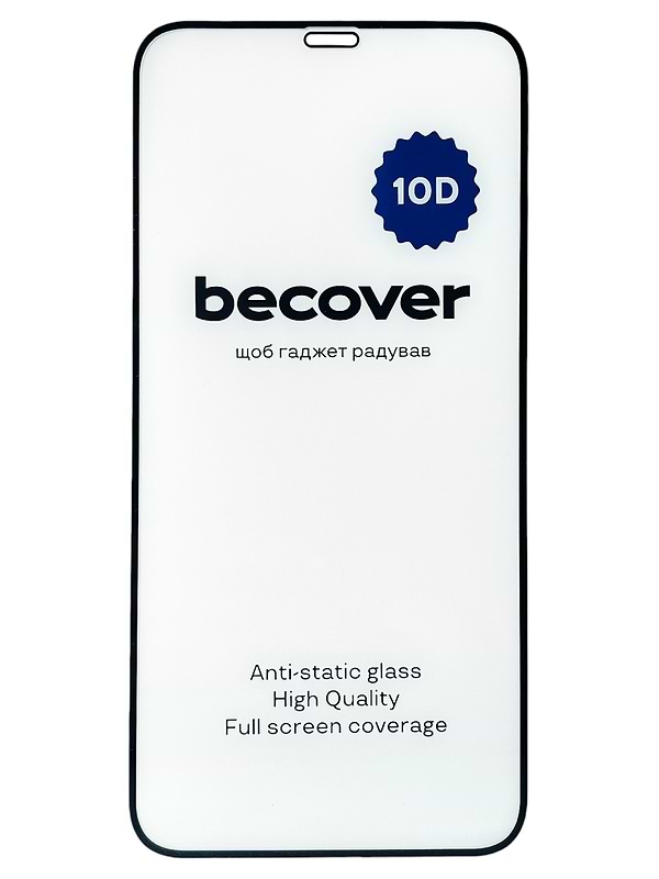 Фото - Захисне скло для смартфону BeCover for Apple iPhone 12 10D Black (711324)