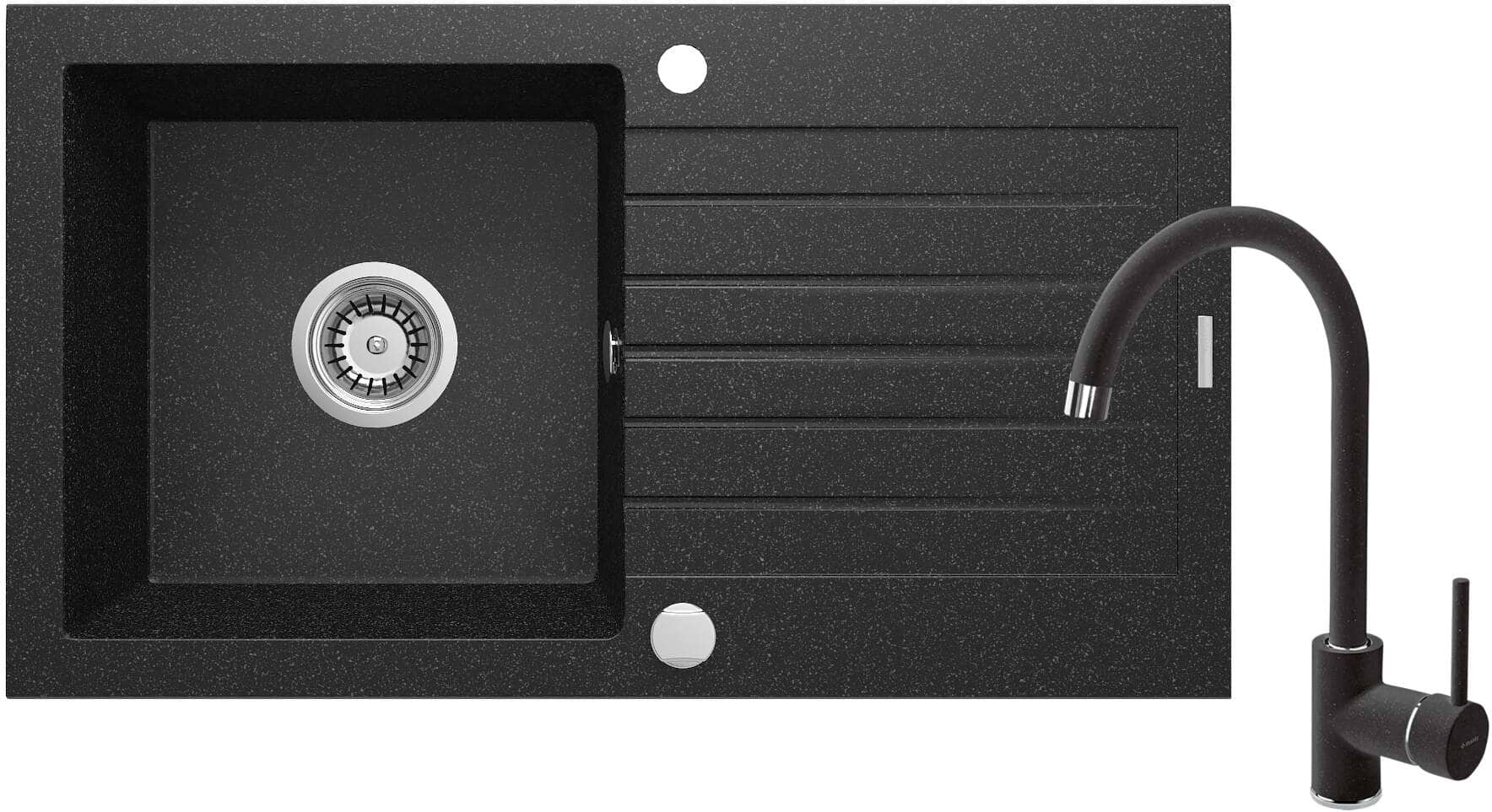 Купити Мийка кухонна+змішувач Deante Zorba ZQZ_2113+BEN_262M (ZQZV2113) - Фото 1 Мийка кухонна+змішувач Deante Zorba ZQZ_2113+BEN_262M (ZQZV2113) - Фото 1