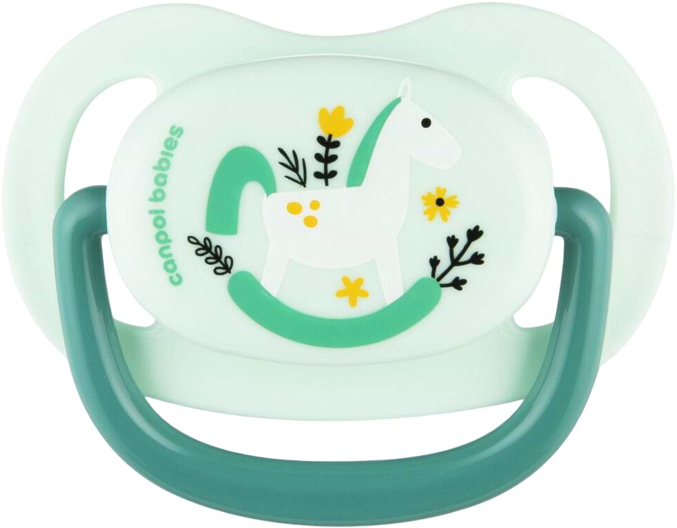 Анатомічна пустушка Canpol babies 0-6 м-ців Toys - зелена (23/256_gre2)