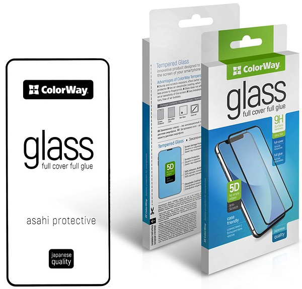 Фото - Защитное стекло для смартфона Colorway 9H FC glue ZTE Blade A72 black (ZT-GSFGZBA72-BK)