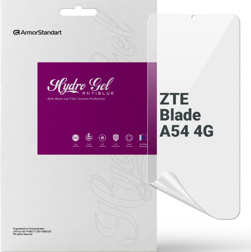 Захисна плівка для смартфону Armorstandart Anti-Blue for ZTE Blade A54 4G (ARM70676)