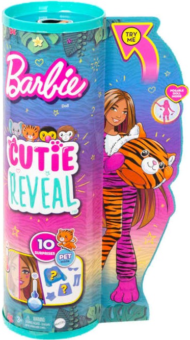 Фото - Кукла Barbie "Cutie Reveal" серии "Друзья из джунглей" - тигрёнок (HKP99)