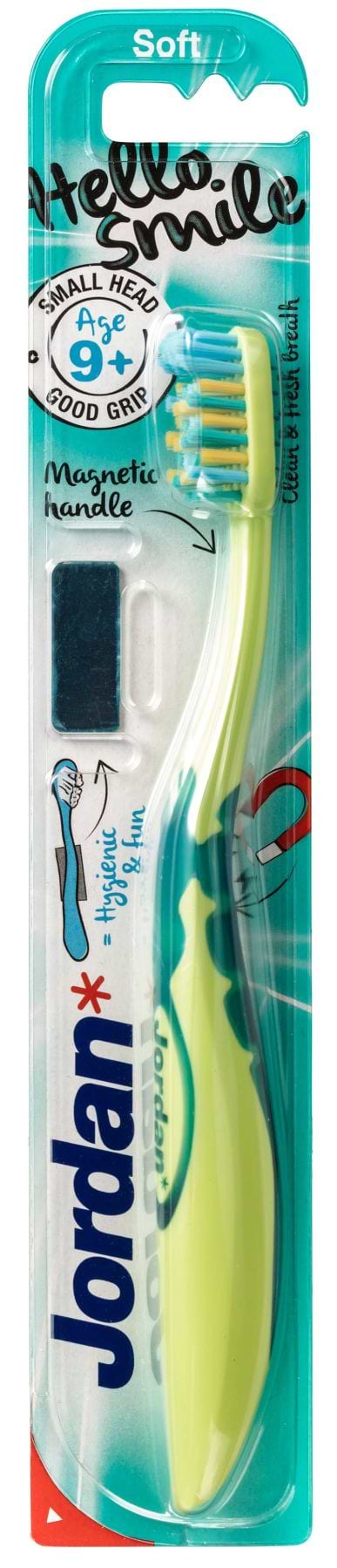 Фото - Зубная щетка мануальная детская Jordan Hello Smile, 9+ лет, средняя жесткость (56200000)