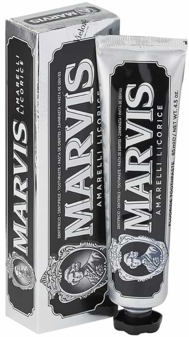Фото - Зубна паста Marvis Амареллі лакриця та м'ята 85 мл (8004395111749)