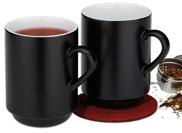 Фото - Набор чашек Kela Mattia Black 300 мл 2 шт. (12756)